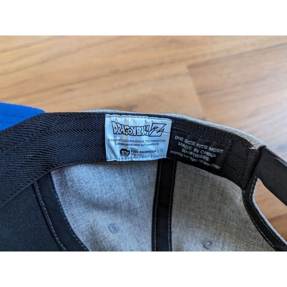 Dragonball Z Hat DBZ Goku Patch Anime Baseball Cap Hat Snapback Gray Blue H2 - Picture 5 of 5